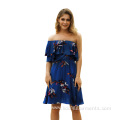 Woman Beach Dress Sexy One Shoulder Holiday Dress